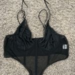 SheIn Curve Black Mesh Tank Top Photo 0