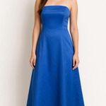 Urban Girl Nites Strapless Satin Gown Blue Prom Dress 9/10 Photo 0