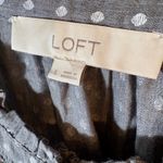 Loft  Smocked Polka Dot Button Blouse Size Large Photo 2