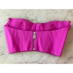 AREA Crystal Watermelon Cup Bustier Top in Fuchsia XSmall New Womens Corset Pink Size XS Photo 4