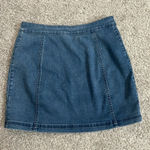 Free People Button Front Denim Skirt Photo 2
