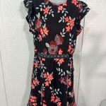 Sam Edelman  Women’s Black Floral  Dress  SZ 8… Photo 6