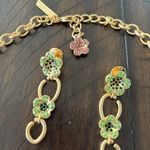 Oscar de la Renta Multicolor Floral Necklace earrings set Photo 3