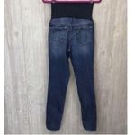 Old Navy  full panel skinny dark wash distressed maternity jeans size 6 Photo 1