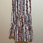 O.P.T Daphne Smocked Puff Sleeve Tiered Floral Midi Dress Size XS Cottagecore White Photo 7