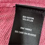 Torrid  Slub Knit 3/4 Sleeve Cropped Shrug Cardigan Pink Large Photo 9