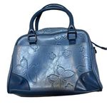 Y2K Blue Butterfly Embossed Vegan Leather Purse Photo 0