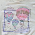1980 Vintage Highlighter Yellow Hot Air Balloon Graphic Crewneck Sweatshirt M/L Size M Photo 7