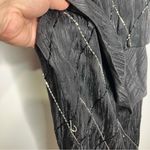 Francesca of Damon for starington black beaded silk dress‎ size 8 Photo 7