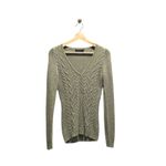 The Limited  Cable knit Wool Blend Henley Sweater Olive Green Size M Coastal Cute Photo 1