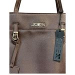 joe's jeans New Tote Bag Womens Large Brown Vegan Leather Purse Travel Classic Photo 3