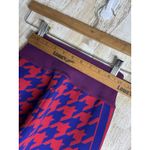 Nike ‎ Women’s Size S Houndstooth Knit Leggings Red Blue Geometric Athletic Photo 6