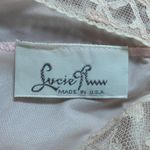 Vintage Lucie Ann Beverly Hills Pink Lace Trim Nightgown Long Sleep Dress Large Photo 8