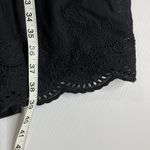 Odd Molly Black Dress Sz 4 Long Sleeve V Neck Eyelet embroidered Photo 6