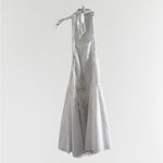 WAYF  ANTHROPOLOGIE White Halter Eyelet backless Pockets Mini Dress S‎ New $128 Photo 3