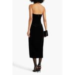 NICHOLAS Adiba Strapless Round Edge Midi Dress in Black 4 New Womens Photo 9