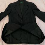 United Colors Of Benetton Made in Italy of Benetton black striped wool blend jacket blazer size 42 or US 6 Photo 8
