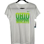 Nike NWT Dri-fit Women's Ohio Bobcats Short Sleeve Crewneck Tee T-Shirt White M Photo 0