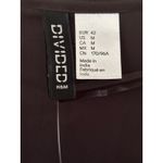 H&M  Divided Blouse Top Long Sleeve‎ V Neck Ruched Tie Front Brown Medium Photo 2