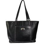 Michael Kors Eden Black Leather Studded Tote Photo 0