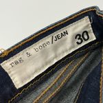 Rag and Bone • Skinny Blue Jeans Raw Hem Photo 2