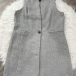 White House | Black Market  Gray Sleeveless Vest with Button Size 14 Photo 0