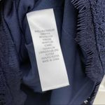 Adrianna Papell Navy Lace Dress Formal Career 8 Photo 4