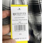 EleVen by Venus Williams Women's One More Time Pullover, B/w Plaid Size XS $138 Black Photo 4