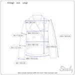 Blazer double breasted waffle knit cream 1950s oversized collar Size 8 Photo 1