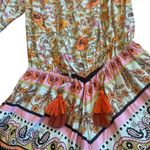 Maaji Revolve Calix Bell Sleeve Romper Shorts Boho Floral Print Size Large Women Photo 8