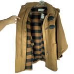 Coach  Wool Blend Hooded Duffle Cape Coat Toggle Camel Brown Size M/L Photo 11