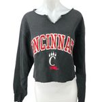 Steve & Barry's Cincinnati Bearcats Black Embroidered Crop Sweatshirt Top Sz L Photo 0
