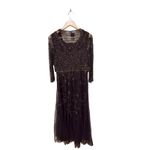 Pisarro Nights Beaded Mesh Gown with Jacket Size 12 Purple Photo 9