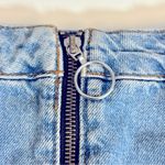 Topshop  Moto Zip Front‎ Denim Mini Skirt Size 4 Photo 4