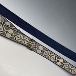 Vintage Cloth Belt Women's‎ Size 14 Navy Blue Aztec Photo 1