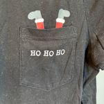 Old Navy Buffalo Plaid Flannel and Tee Pajama Set Santa Boots HoHoHo Graphic Size Large Photo 1