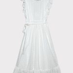 Majorelle  Mistwood Eyelet Wrap Midi Dress, White, Small Photo 11