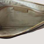 Michael Kors  Pebbled Leather Zip Clutch Makeup Travel XL Wristlet Pale Pink Fair Photo 4