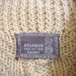 Vintage Standun‎ Galway wool knit sweater made in the Republic of Ireland Size M Photo 4
