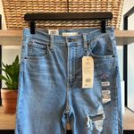 Levi's NWT  Mile High Super Skinny Distressed Raw Hem Jean, 29 Photo 3