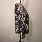 Dress Barn Stretch Knit Flutter Sleeve Scarf Hem Top Shirt M Neutral Metallic Photo 7