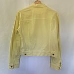Yellow jean jacket pockets women's size small casual summery light jacket Photo 6
