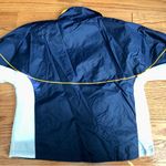 Brooks  Vintage Navy Yellow Windbreaker Pockets Jacket Women’s Size M Photo 7