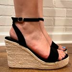 Black Wedges Size 8 🖤 Easy Buckle Photo 0