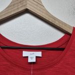 J Jill Dress XL Red Scoop Neck Tank Style Drop Waist Tiered Maxi Geranium Photo 5