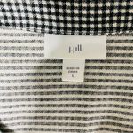 J. JILL Houndstooth Plaid Shift Dress Black Size L Photo 6
