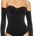 Camila Coelho Camila Coeho Diclor Velvet Bodysuit Top size large Photo 0