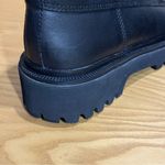 Madewell  The Rayna Lace-Up Lug-Sole Black Leather Boots Size 7.5 Photo 8