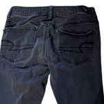 American Eagle  Outfitters Women's Super Sketch Black AEO Sateen Jeggings Size 6 Photo 3