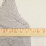 Athleta  women's Grey and Pink Heather Ruched sides Racerback Tank Top size Large Photo 4